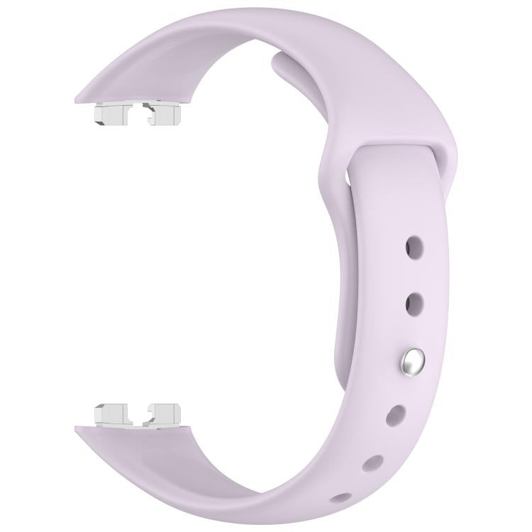 For Huewei Band 10 / 9 / 8 Reverse Buckle Glossy Silicone Watch Band