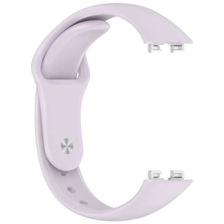 For Huewei Band 10 / 9 / 8 Reverse Buckle Glossy Silicone Watch Band