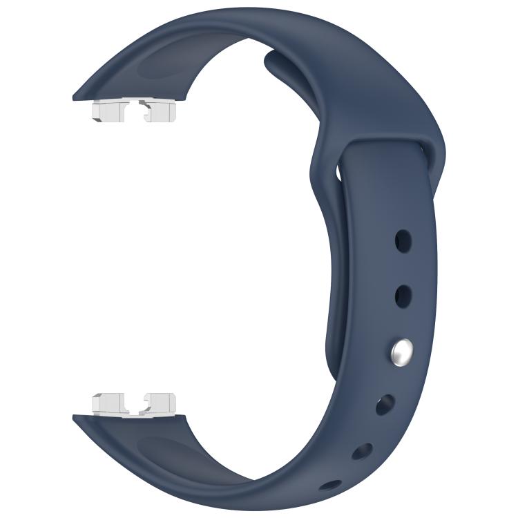 For Huewei Band 10 / 9 / 8 Reverse Buckle Glossy Silicone Watch Band