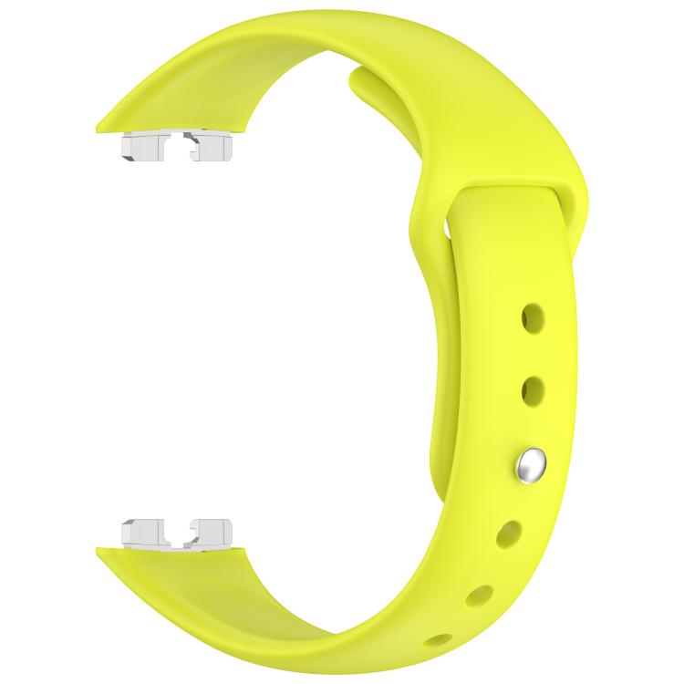 For Huewei Band 10 / 9 / 8 Reverse Buckle Glossy Silicone Watch Band