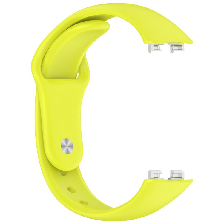 For Huewei Band 10 / 9 / 8 Reverse Buckle Glossy Silicone Watch Band
