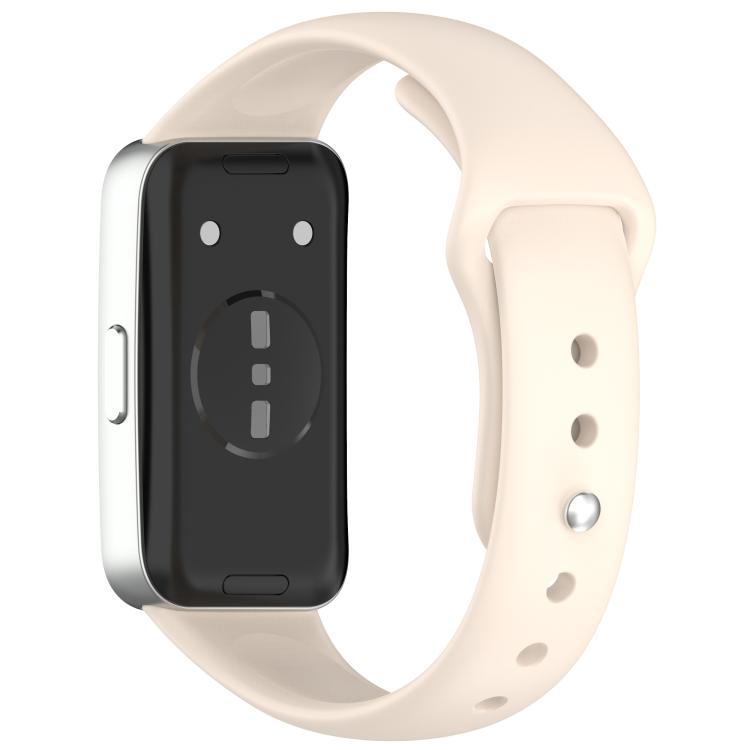 For Huewei Band 10 / 9 / 8 Reverse Buckle Glossy Silicone Watch Band