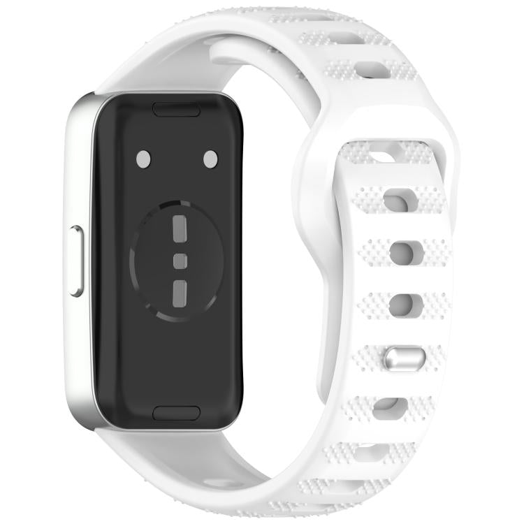 For Huawei Band 10 / 9 / 8 Dot Reverse Buckle Silicone Watch Band