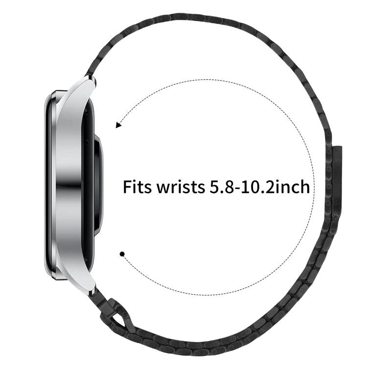 22mm Nine-beads Magnetic Buckle Stainless Steel Watch Band