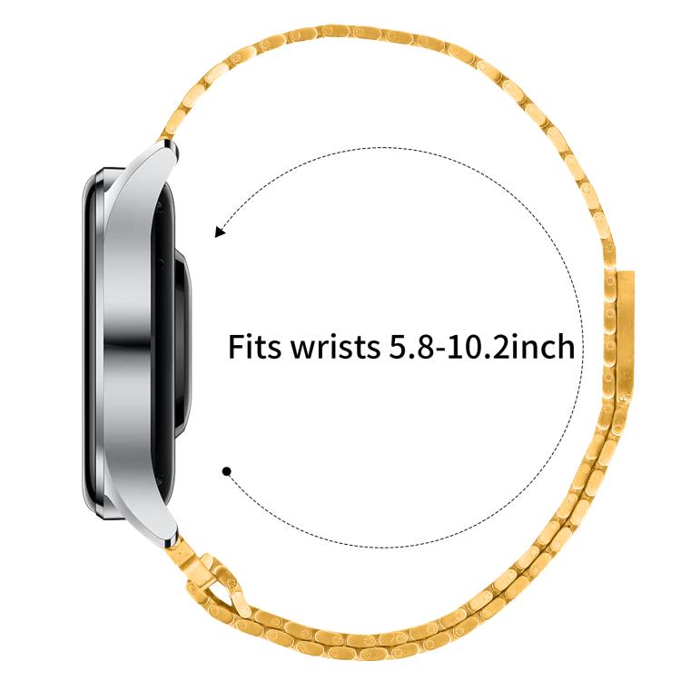 22mm Nine-beads Magnetic Buckle Stainless Steel Watch Band