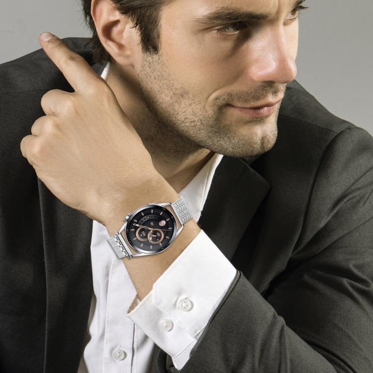 22mm Nine-beads Magnetic Buckle Stainless Steel Watch Band