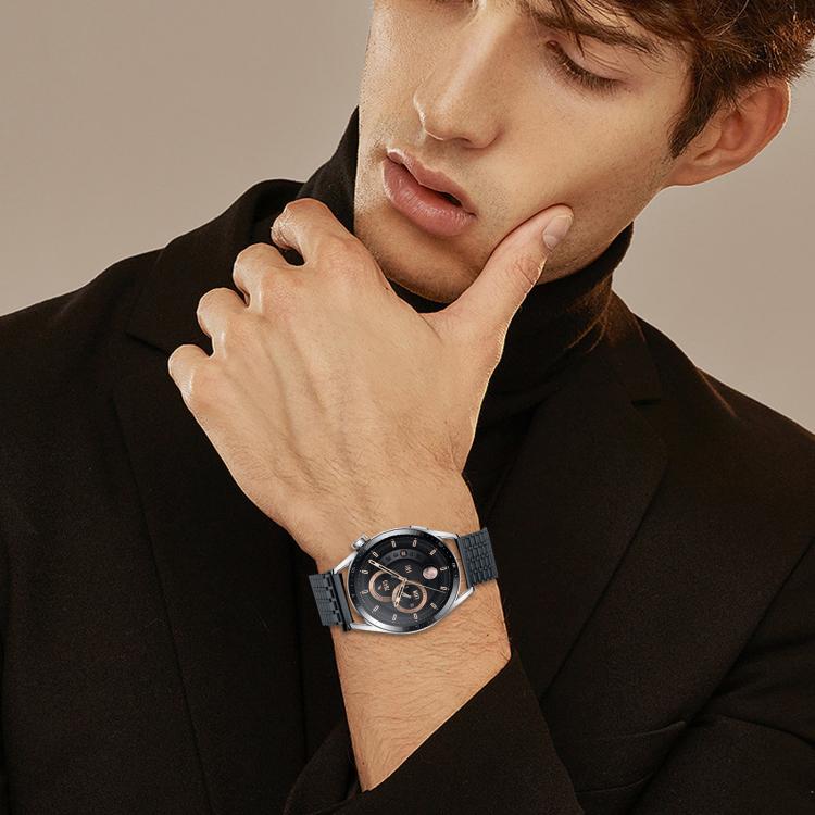 22mm Nine-beads Magnetic Buckle Stainless Steel Watch Band