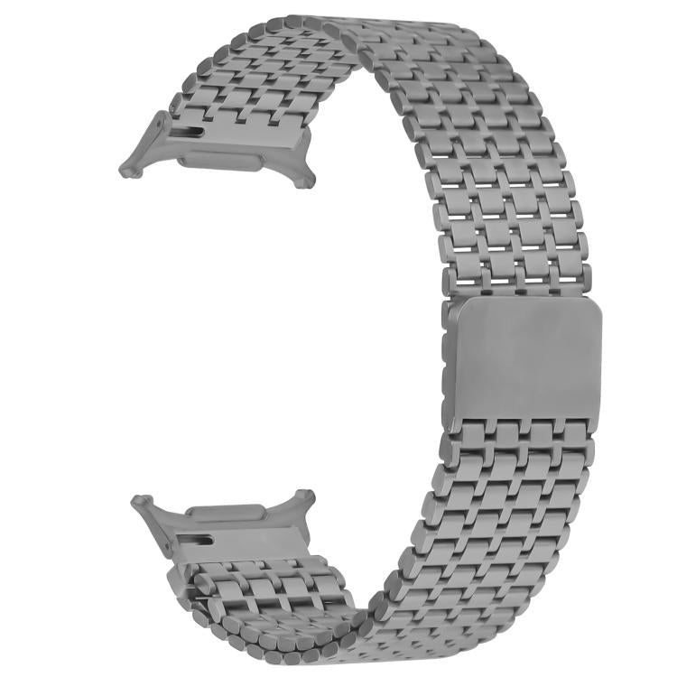 For Samsung Galaxy Watch Ultra 47mm / Ultra 2025 Nine-beads Magnetic Buckle Stainless Steel Watch Band