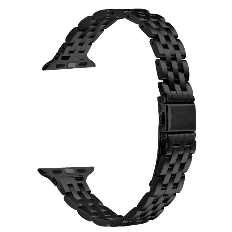 For Apple Watch 42mm / 41mm / 40mm / 38mm Small Waist Slingshot Buckle Steel Watch Band