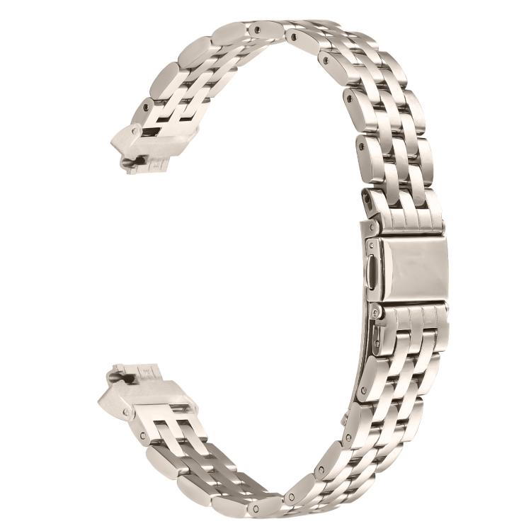 For Fitbit Inspire 1 / Inspire 2 Five Beads Slingshot Buckle Steel Watch Band