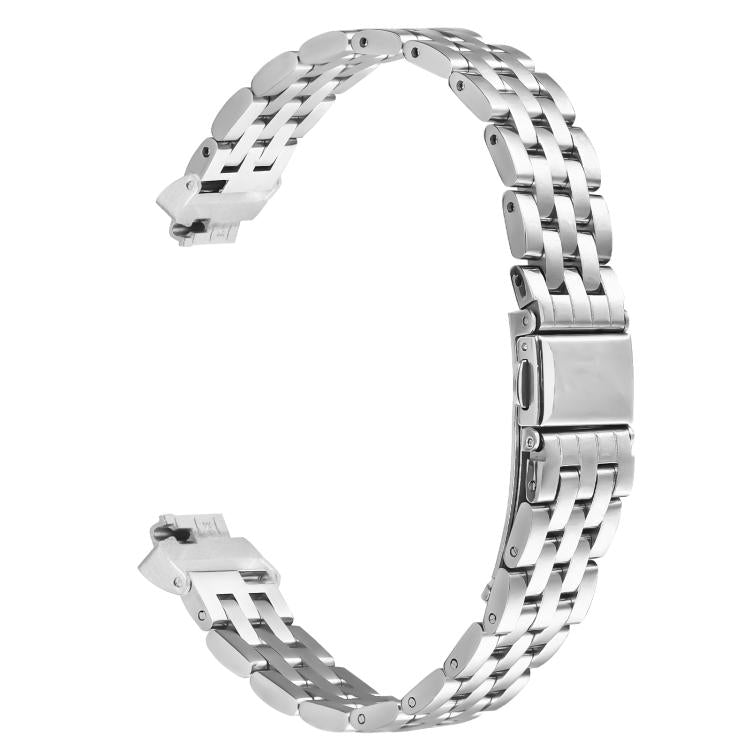 For Fitbit Inspire 1 / Inspire 2 Five Beads Slingshot Buckle Steel Watch Band