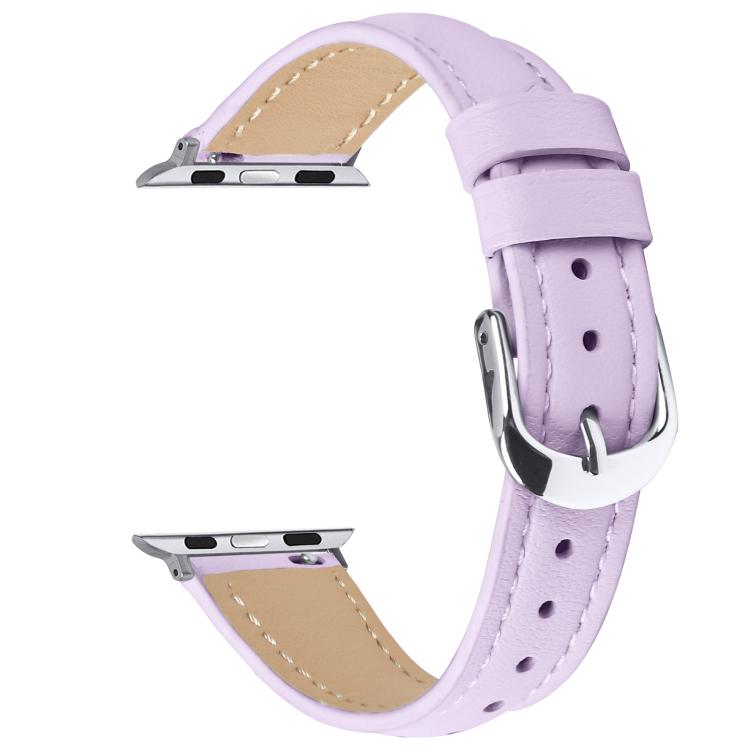 For Apple Watch 42mm / 41mm / 40mm / 38mm Small Waist PU Leather Watch Band