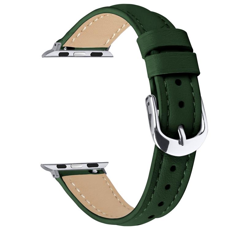 For Apple Watch 42mm / 41mm / 40mm / 38mm Small Waist PU Leather Watch Band