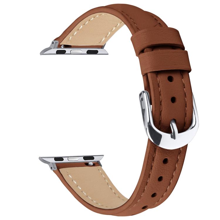 For Apple Watch 42mm / 41mm / 40mm / 38mm Small Waist PU Leather Watch Band