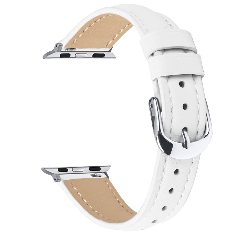For Apple Watch 46mm / 49mm / 45mm / 44mm Small Waist PU Leather Watch Band