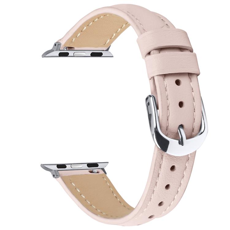 For Apple Watch 46mm / 49mm / 45mm / 44mm Small Waist PU Leather Watch Band