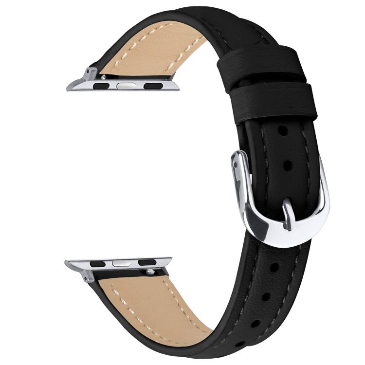 For Apple Watch 46mm / 49mm / 45mm / 44mm Small Waist PU Leather Watch Band