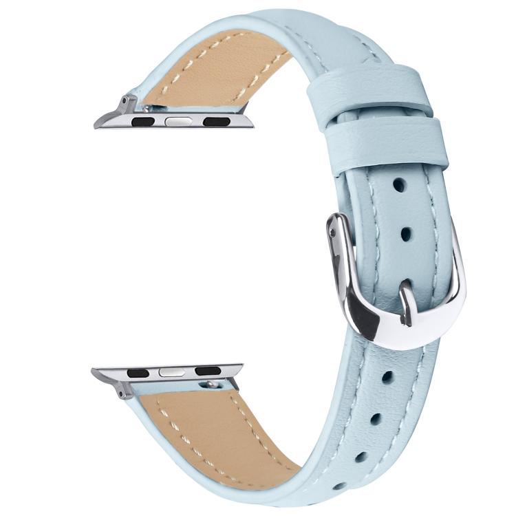 For Apple Watch 46mm / 49mm / 45mm / 44mm Small Waist PU Leather Watch Band