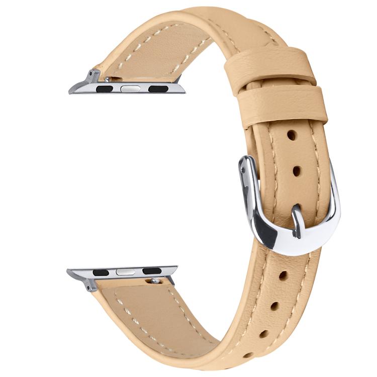For Apple Watch 46mm / 49mm / 45mm / 44mm Small Waist PU Leather Watch Band
