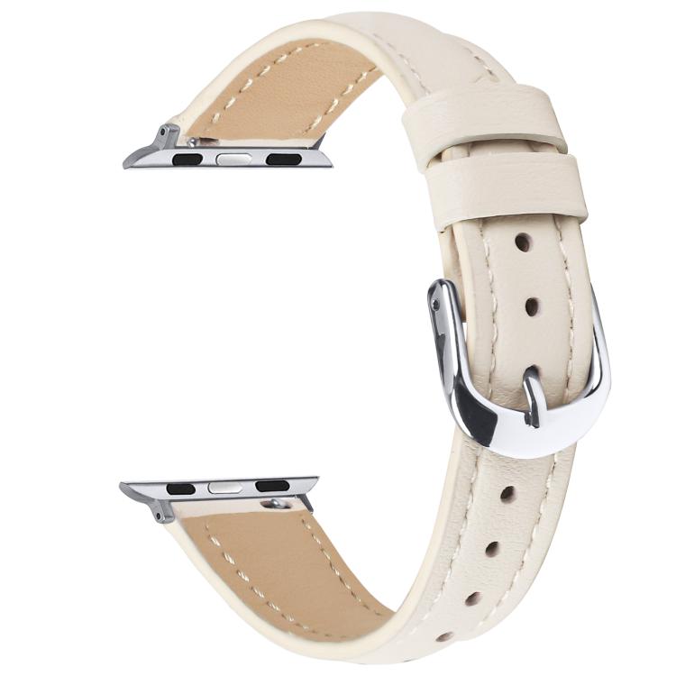 For Apple Watch 46mm / 49mm / 45mm / 44mm Small Waist PU Leather Watch Band