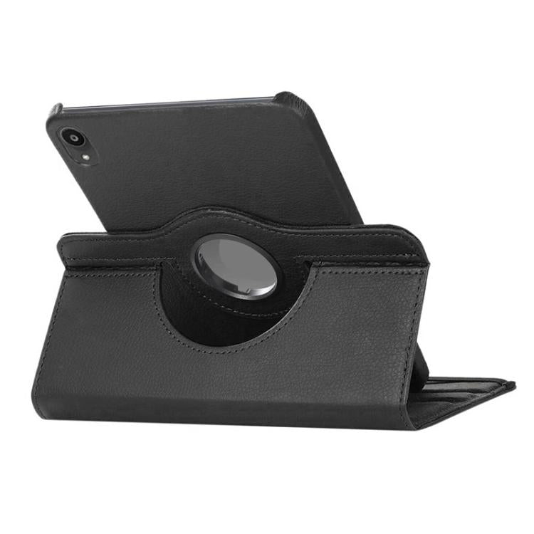 For iPad mini 2024 / mini 6 ENKAY 360 Degree Rotation Litchi Leather Smart Tablet Case