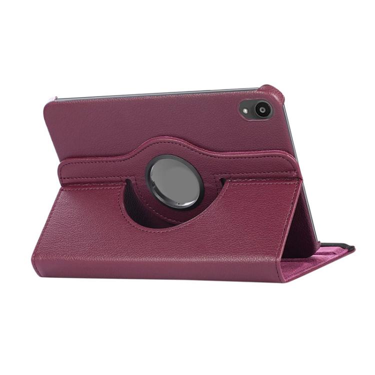 For iPad mini 2024 / mini 6 ENKAY 360 Degree Rotation Litchi Leather Smart Tablet Case
