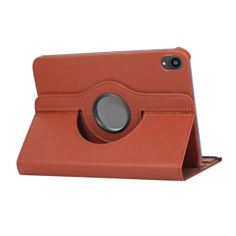 For iPad mini 2024 / mini 6 ENKAY 360 Degree Rotation Litchi Leather Smart Tablet Case