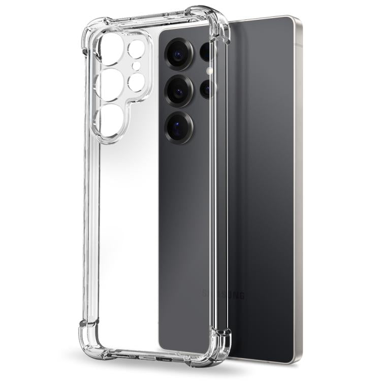 For Samsung Galaxy S25 Ultra 5G NORTHJO 2 in 1 TPU Airbag Shockproof Phone Case with Screen Film - Clear