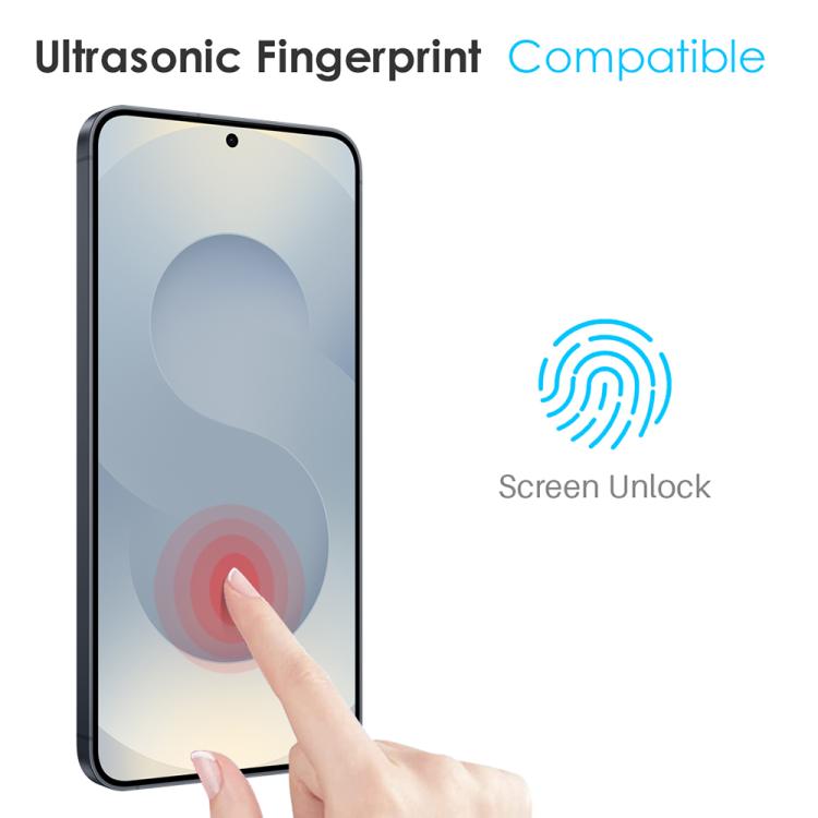 For Samsung Galaxy S25 Edge 5G NORTHJO 2 in 1 TPU Airbag Shockproof Phone Case with Screen Film - Clear