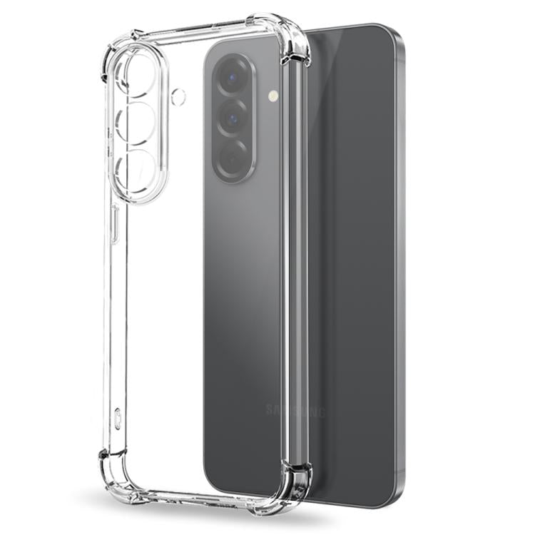 For Samsung Galaxy A56 5G NORTHJO 2 in 1 TPU Airbag Shockproof Phone Case with Screen Film - Clear