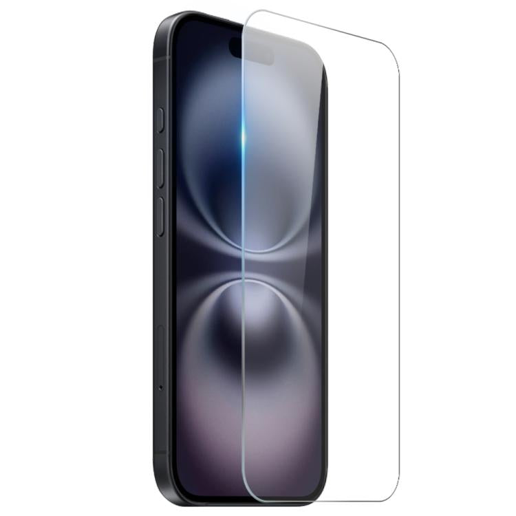 For iPhone 16 NORTHJO 2 in 1 TPU Airbag Shockproof Phone Case with Screen Film - Clear