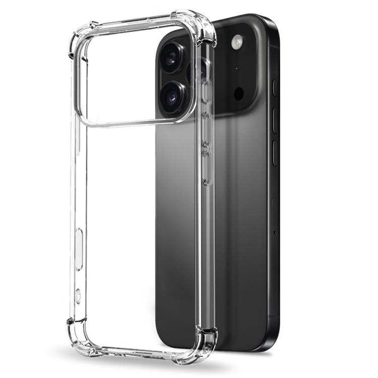 For iPhone 17 Pro NORTHJO 2 in 1 TPU Airbag Shockproof Phone Case with Screen Film - Clear