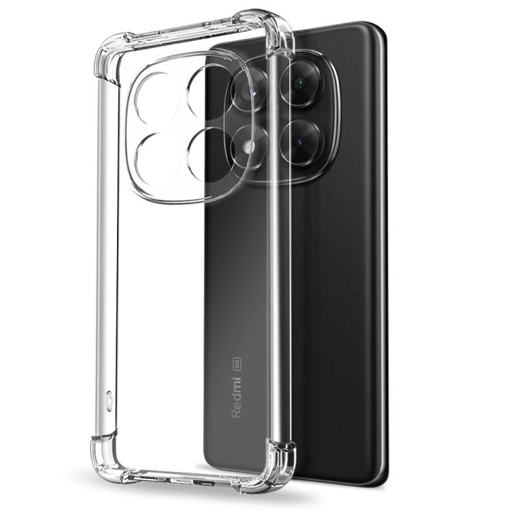 For Redmi Note 14 Pro 4G NORTHJO 2 in 1 TPU Airbag Shockproof Phone Case with Screen Film - Clear