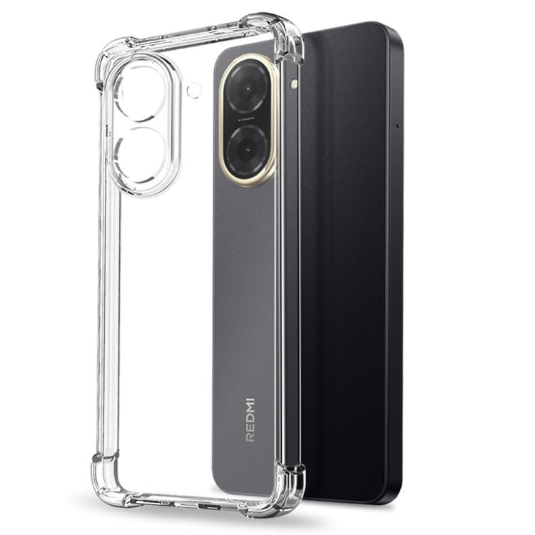 For Redmi A5 4G 171.7mm NORTHJO 2 in 1 TPU Airbag Shockproof Phone Case with Screen Film - Clear