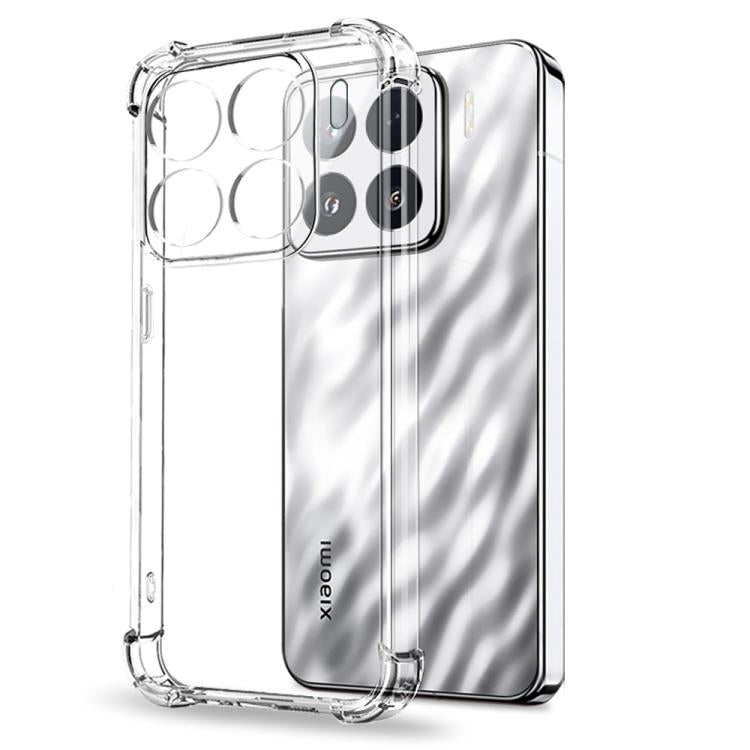 For Xiaomi 15 5G NORTHJO 2 in 1 TPU Airbag Shockproof Phone Case with Screen Film - Clear