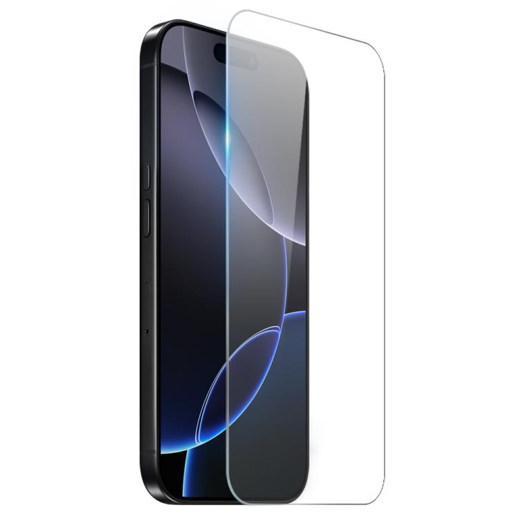 For iPhone 16 Pro NORTHJO 3 in 1 TPU Airbag Shockproof Phone Case with Screen Protector Lens Film - Clear