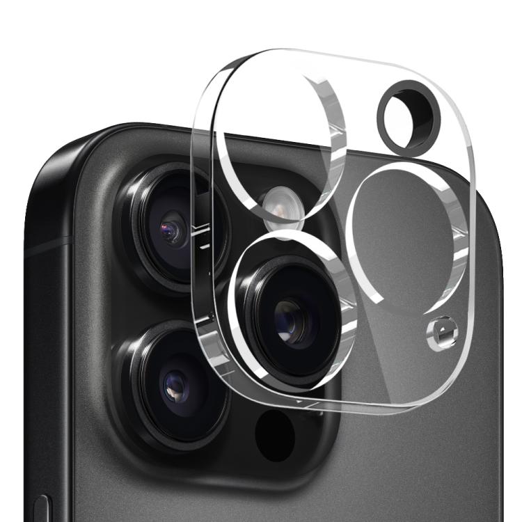 For iPhone 16 Pro NORTHJO 3 in 1 TPU Airbag Shockproof Phone Case with Screen Protector Lens Film - Clear