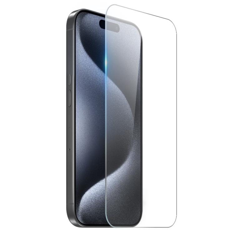 For iPhone 15 Pro Max NORTHJO 3 in 1 TPU Airbag Shockproof Phone Case with Screen Protector Lens Film - Clear