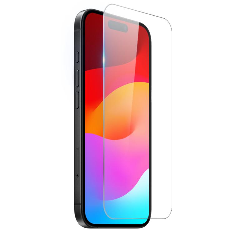 For iPhone 17 NORTHJO 3 in 1 TPU Airbag Shockproof Phone Case with Screen Protector Lens Film - Clear