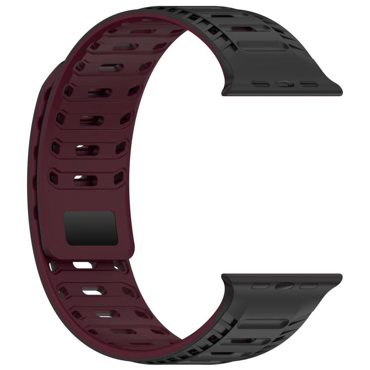 For Apple Watch 42mm / 41mm / 40mm / 38mm Mountain Armor Magnetic Silicone Watch Band
