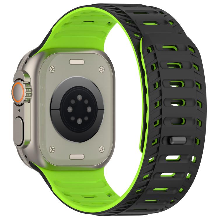 For Apple Watch 42mm / 41mm / 40mm / 38mm Mountain Armor Magnetic Silicone Watch Band