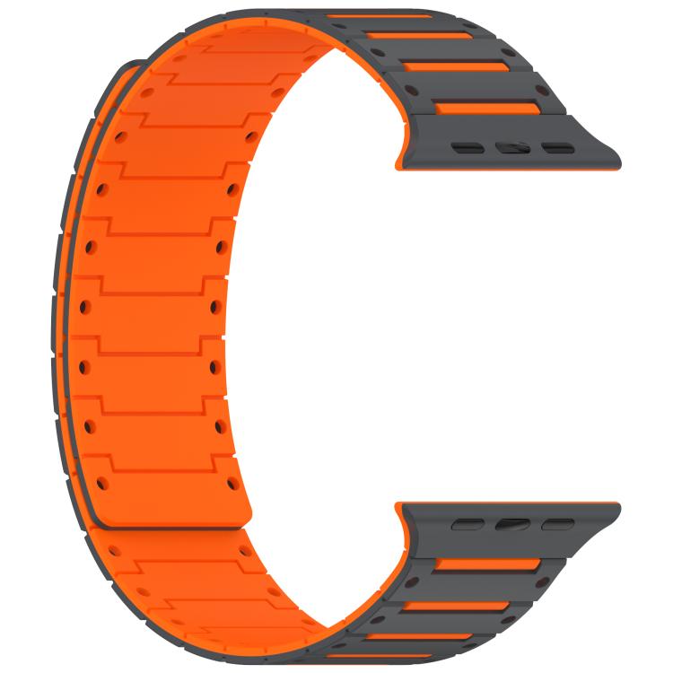 For Apple Watch 46mm / 49mm / 45mm / 44mm Colorful Spirit Piano Soft Magnetic Two-tone Watch Band