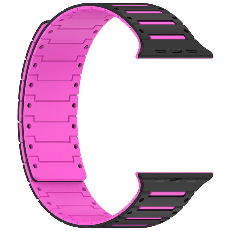 For Apple Watch 46mm / 49mm / 45mm / 44mm Colorful Spirit Piano Soft Magnetic Two-tone Watch Band