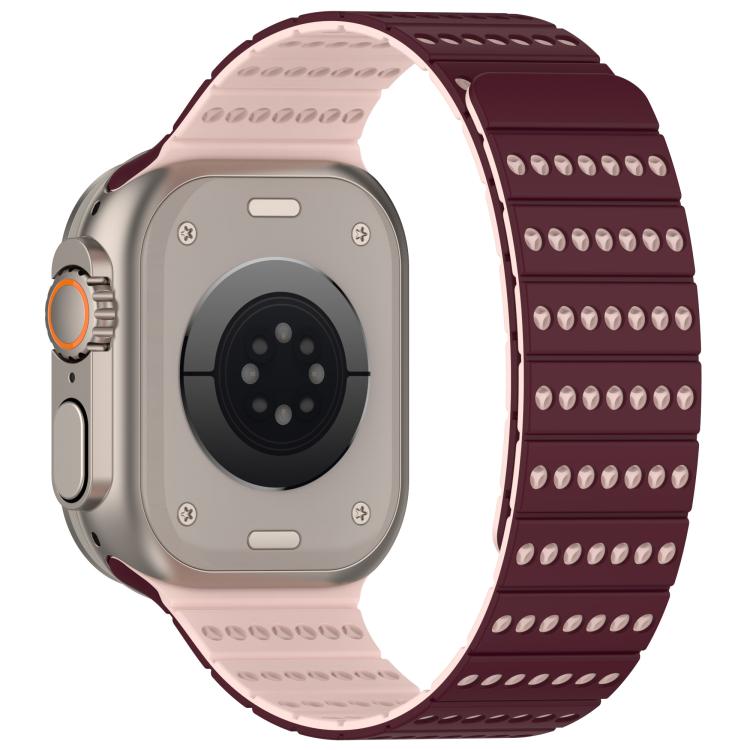 For Apple Watch 46mm / 49mm / 45mm / 44mm Honeycomb Magnetic Watch Band