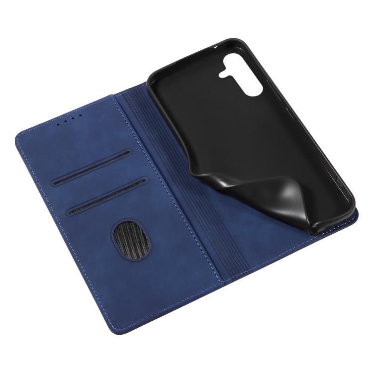 For Samsung Galaxy S24 FE 5G Dreamy Magnetic Dual-fold Calfskin Leather Phone Case