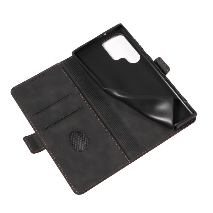 For Samsung Galaxy S24 Ultra 5G Dreamy Magnetic Dual-fold Calfskin Leather Phone Case