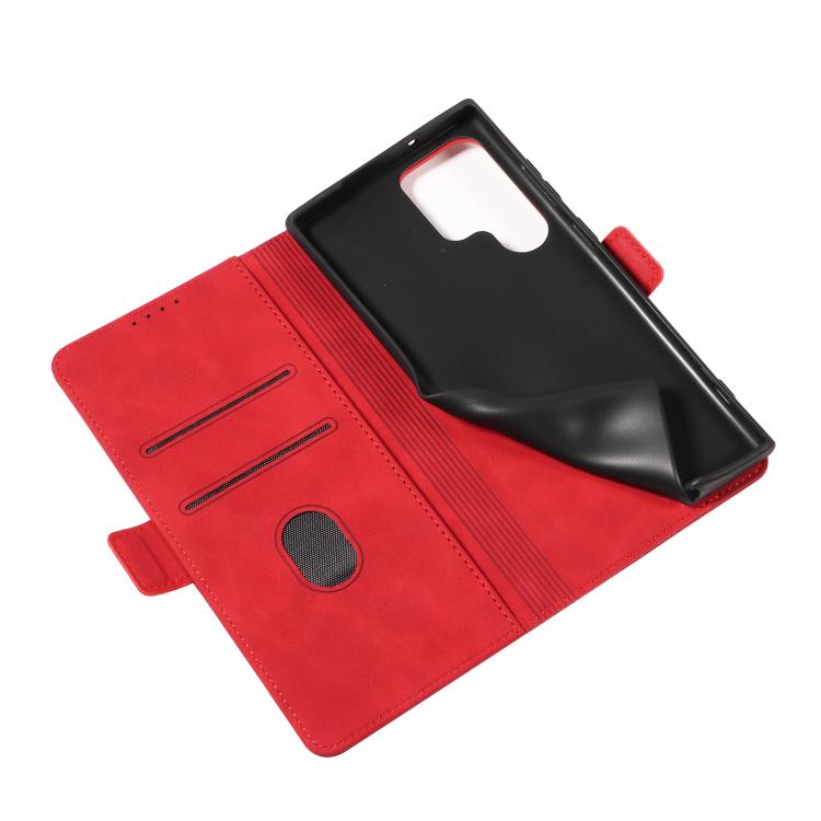 For Samsung Galaxy S24 Ultra 5G Dreamy Magnetic Dual-fold Calfskin Leather Phone Case