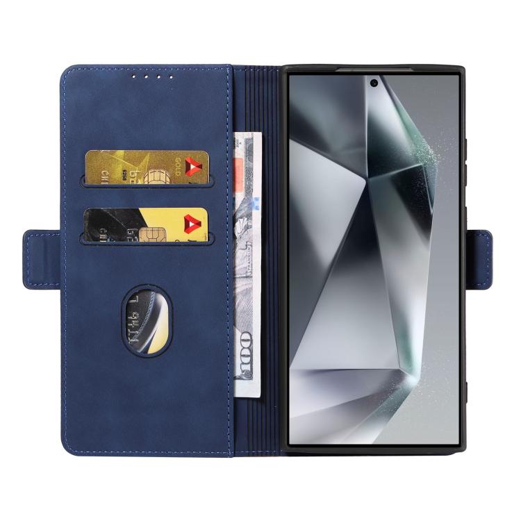 For Samsung Galaxy S24 Ultra 5G Dreamy Magnetic Dual-fold Calfskin Leather Phone Case