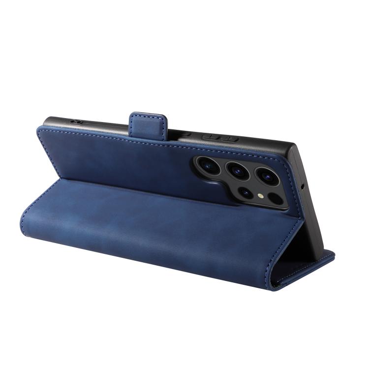 For Samsung Galaxy S24 Ultra 5G Dreamy Magnetic Dual-fold Calfskin Leather Phone Case