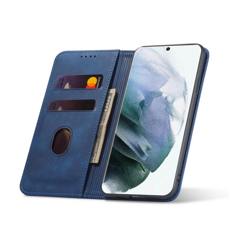 For Samsung Galaxy S23 Ultra 5G Dreamy Magnetic Dual-fold Calfskin Leather Phone Case